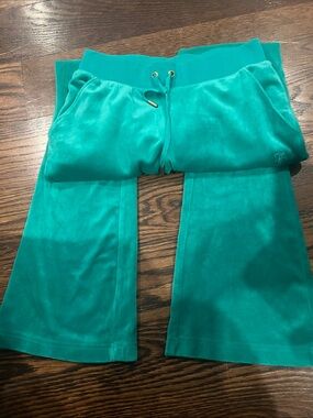 Juicy Couture Teal Velour 
Joggers